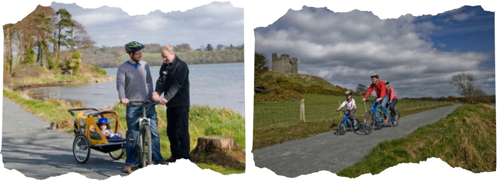 Cycling at Strangford Lough