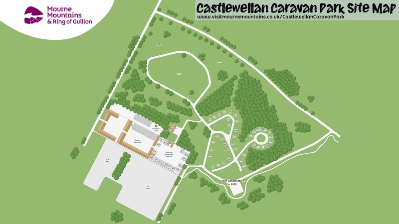 Castlewellan Caravan Park Site Map