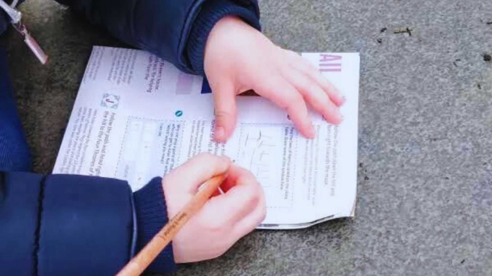 Completing the Narnia Trail leaflet