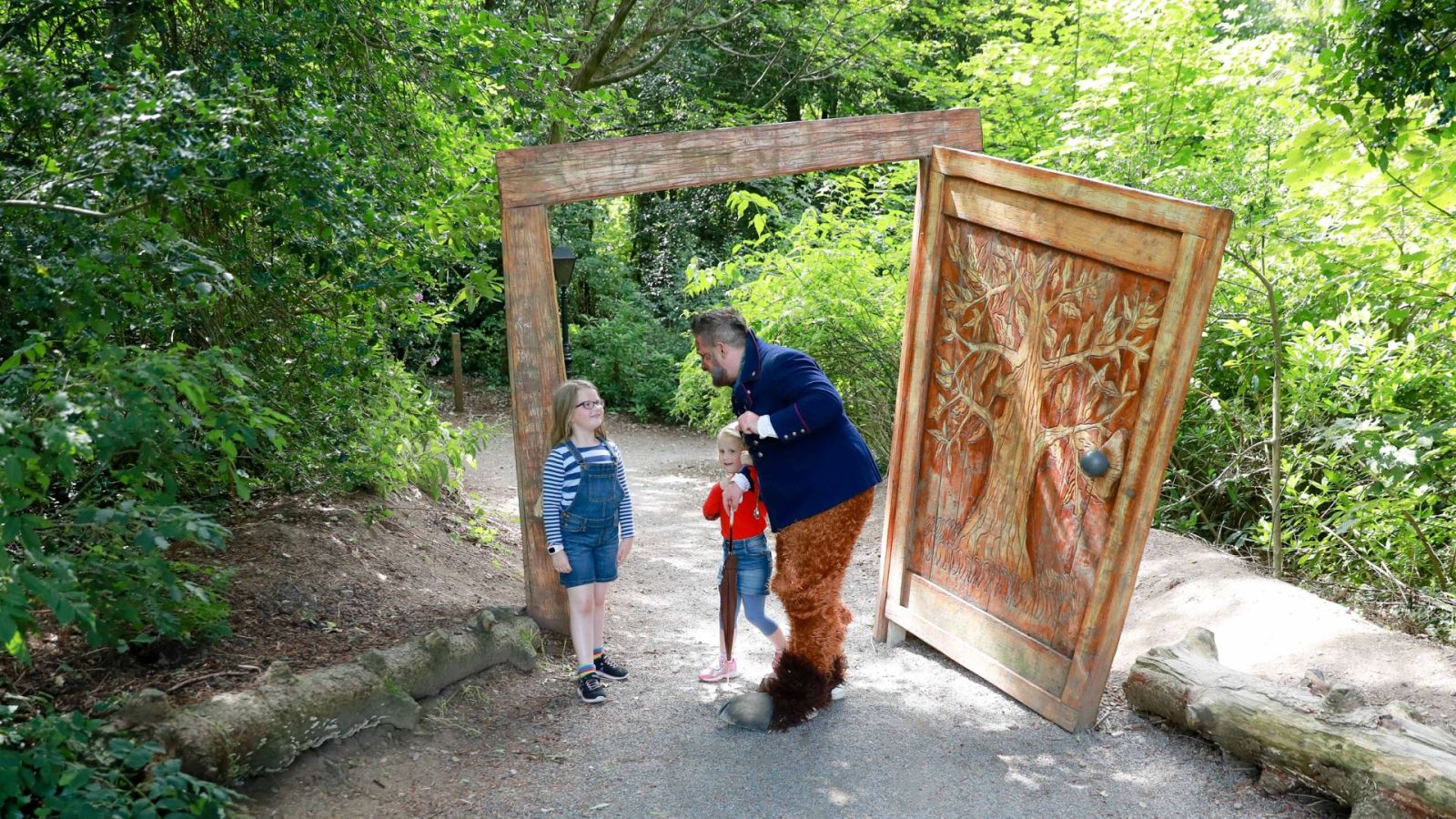 Wardrobe door on the Narnia Trail in Kilbroney Park
